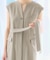 リネンライクレイヤードワンピース
