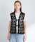 ボタニカルモチーフレースベスト