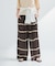 『2サイズ展開』シルクミックスボーダープリントパンツ