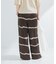 『2サイズ展開』シルクミックスボーダープリントパンツ