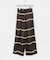 『2サイズ展開』シルクミックスボーダープリントパンツ