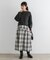 F by ROSSO　ツイードチェックスカート