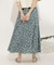 フラワープリントフレアスカート
