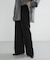 new basic　WOOL SILK WIDE PANTS