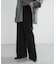new basic　WOOL SILK WIDE PANTS