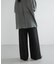 new basic　WOOL SILK WIDE PANTS