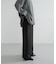 new basic　WOOL SILK WIDE PANTS
