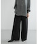 new basic　WOOL SILK WIDE PANTS