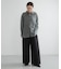 new basic　WOOL SILK WIDE PANTS