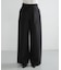 new basic　WOOL SILK WIDE PANTS