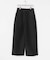 new basic　WOOL SILK WIDE PANTS