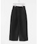 new basic　WOOL SILK WIDE PANTS