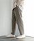 『イージーケア』ダブルタックテーパードパンツ