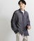 『ユニセックス』メッシュ衿付きカーディガン