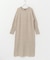 ヤク混サイドスリット畦ニットワンピース