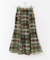 シアーチェックフレアマーメイドスカート