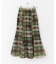 シアーチェックフレアマーメイドスカート