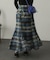 シアーチェックフレアマーメイドスカート