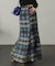 シアーチェックフレアマーメイドスカート