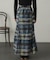 シアーチェックフレアマーメイドスカート