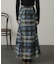 シアーチェックフレアマーメイドスカート