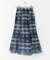 シアーチェックフレアマーメイドスカート