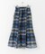 シアーチェックフレアマーメイドスカート