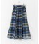 シアーチェックフレアマーメイドスカート