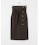 ボタンディテールアイラインスカート