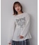 シャーリンググラフィックロングスリーブTシャツ