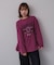 シャーリンググラフィックロングスリーブTシャツ
