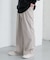 『イージーケア』ダブルタックワイドパンツ