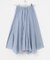 コットンシルクヘムデザインギャザースカート