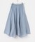 コットンシルクヘムデザインギャザースカート