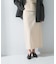 le　CORDUROY H-LINE SKIRT