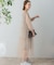 TORRAZZO DONNA　ニット×オーガンジーリバーシブルワンピース