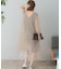 TORRAZZO DONNA　ニット×オーガンジーリバーシブルワンピース