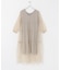 TORRAZZO DONNA　ニット×オーガンジーリバーシブルワンピース