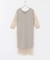TORRAZZO DONNA　ニット×オーガンジーリバーシブルワンピース