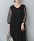 TORRAZZO DONNA　ニット×オーガンジーリバーシブルワンピース