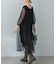 TORRAZZO DONNA　ニット×オーガンジーリバーシブルワンピース