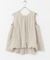 F by ROSSO　ノースリーブバルーンヘムブラウス