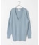 new basic　カシミヤコットンVネックチュニックニット