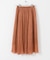 グロッシーギャザーフレアスカート