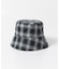 『ユニセックス』チェックバケットハットB