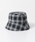 『ユニセックス』チェックバケットハットB