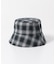 『ユニセックス』チェックバケットハットB