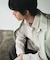 『ユニセックス』グラフチェックルーズシャツ
