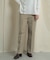 バックスリットストレートワイドパンツ