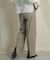 バックスリットストレートワイドパンツ